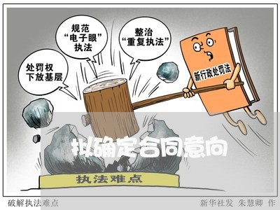 拟确定合同意向 拟确定合同意向