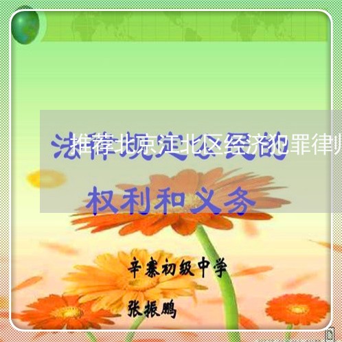 推荐北京江北区经济犯罪律师/2023031718149