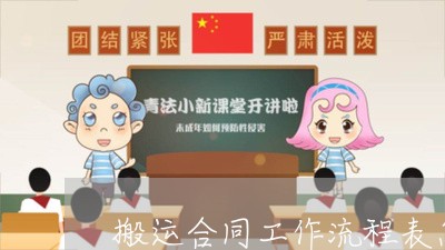 搬运合同工作流程表怎么写/2023061536140