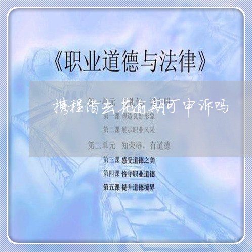 携程借去花逾期可申诉吗/2023022603173