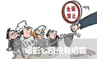 摄影公司法务招聘