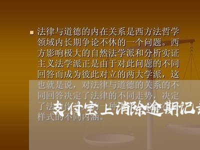 支付宝上消除逾期记录/2023120838372