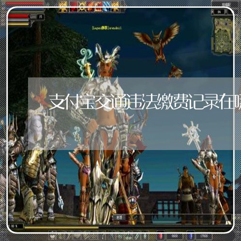 支付宝交通违法缴费记录在哪 支付宝交通违法缴费记录在哪