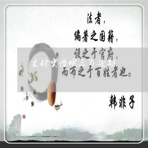 支付宝借呗三万逾期/2023030195139