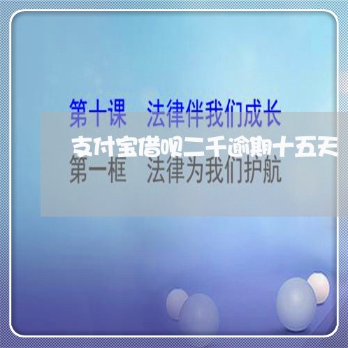 支付宝借呗二千逾期十五天/2023022425059