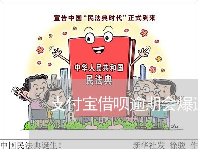 支付宝借呗逾期会爆通讯吗/2023022837160