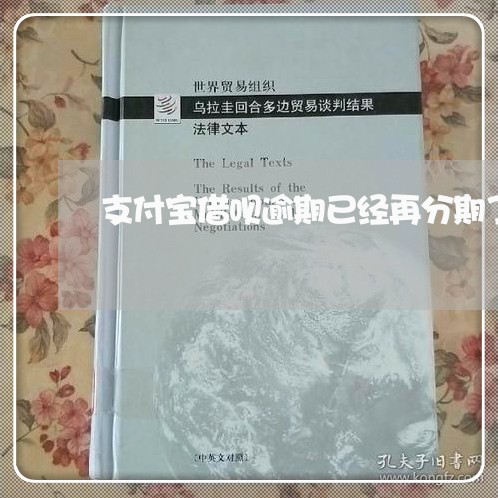 支付宝借呗逾期已经再分期了 支付宝借呗逾期已经再分期了