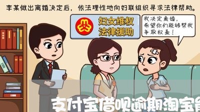 支付宝借呗逾期淘宝能用吗/2023020758291