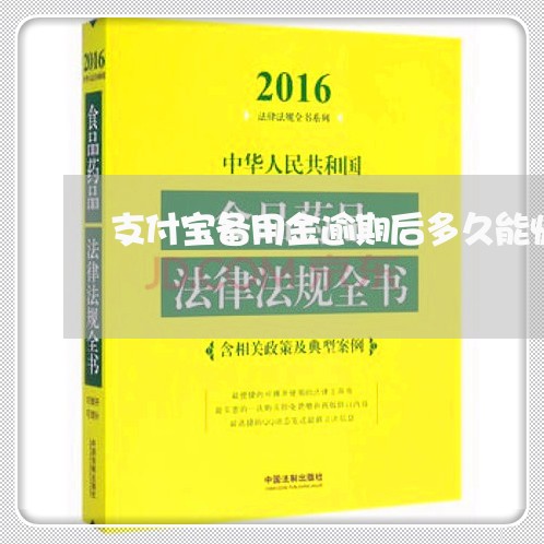 支付宝备用金逾期后多久能恢复 支付宝备用金逾期后多久能恢复