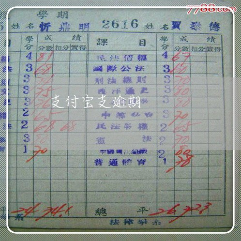 支付宝支逾期 支付宝支逾期