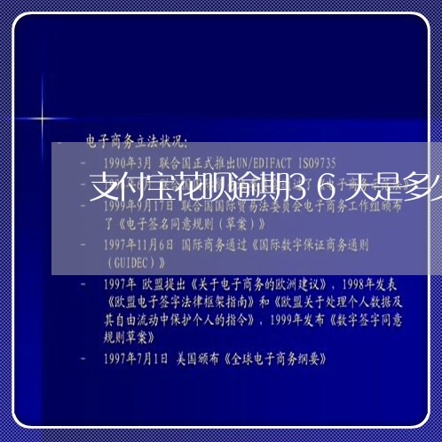 支付宝花呗逾期36天是多少/2023012955049