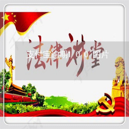 支付宝逾期100图片
