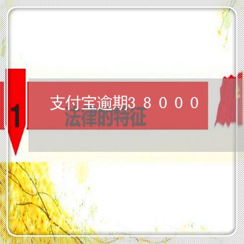 支付宝逾期38000 支付宝逾期38000