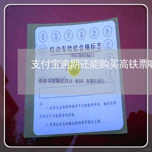 支付宝逾期还能购买高铁票嘛