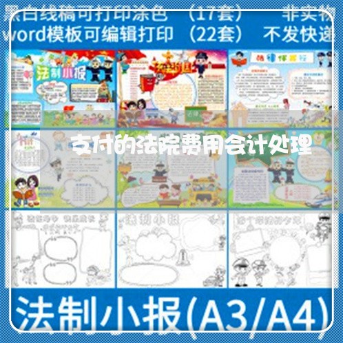 支付的法院费用会计处理