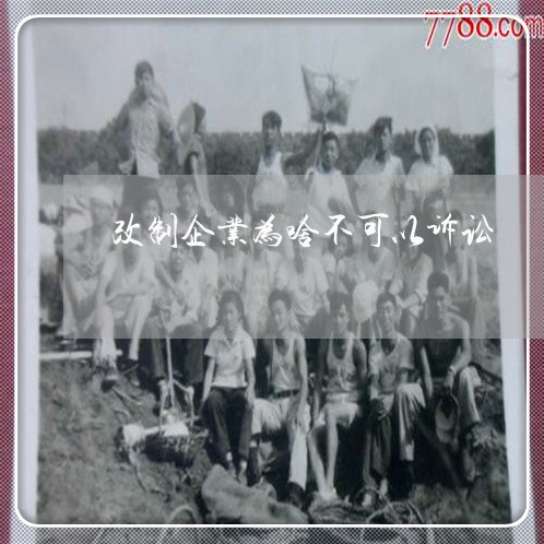 改制企业为啥不可以诉讼