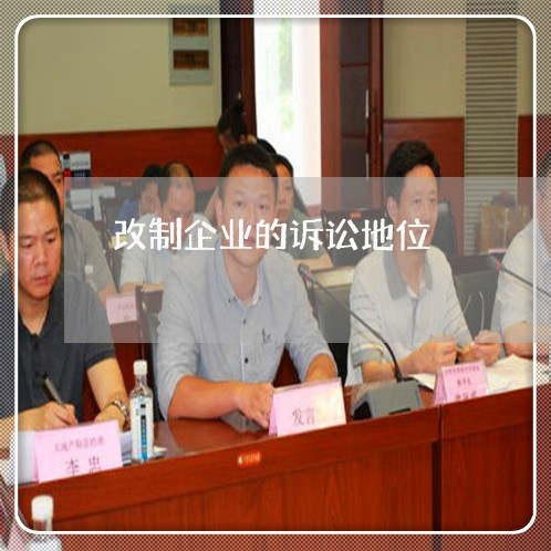改制企业的诉讼地位 改制企业的诉讼地位