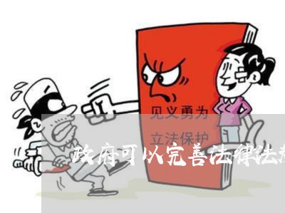 政府可以完善法律法规吗