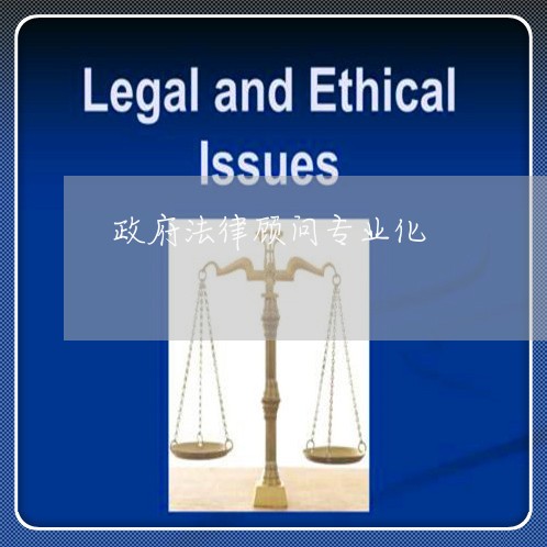 政府法律顾问专业化/2023061727946 政府法律顾问专业化/2023061727946