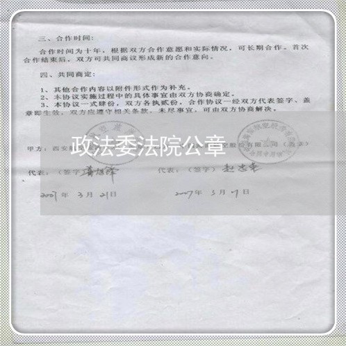 政法委法院公章