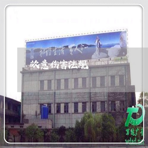 故意伤害法规