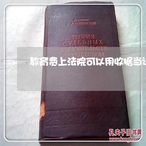 教育费上法院可以用收据当证据吗