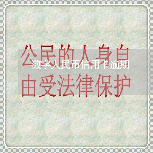 数字人民币信用卡逾期