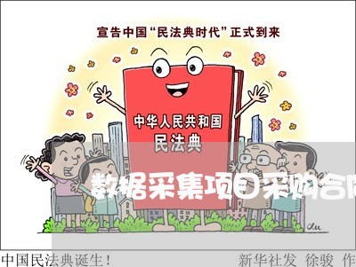 数据采集项目采购合同怎么写 数据采集项目采购合同怎么写