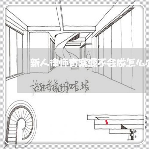 新人律师有案源不会做怎么办/2023060498393