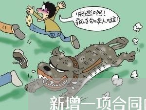 新增一项合同内容怎么写/2023042259351