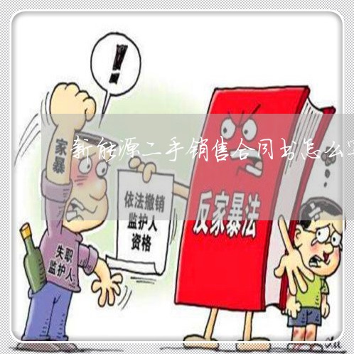 新能源二手销售合同书怎么写/2023061627049