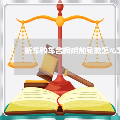 新车购车合同附加条款怎么写/2023022588379 新车购车合同附加条款怎么写/2023022588379