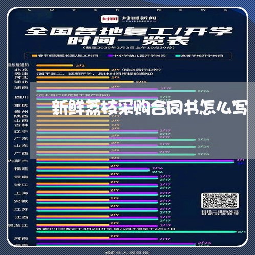 新鲜荔枝采购合同书怎么写/2023042159604