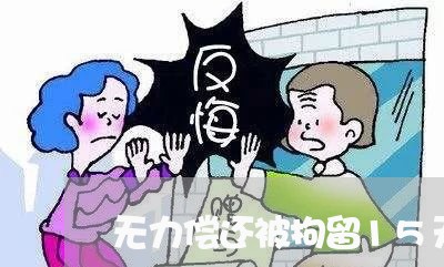 无力偿还被拘留15天合法吗/2023022844037 无力偿还被拘留15天合法吗/2023022844037