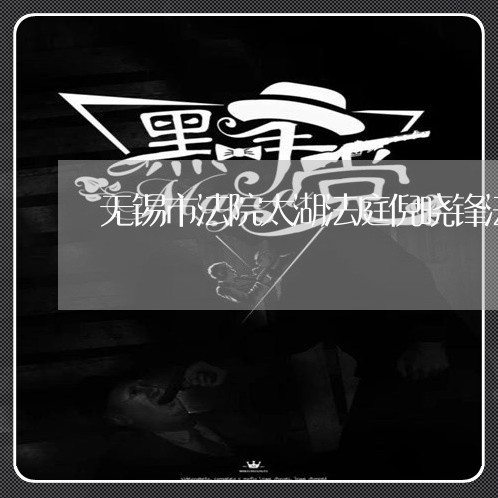 无锡市法院太湖法庭倪晓锋法官