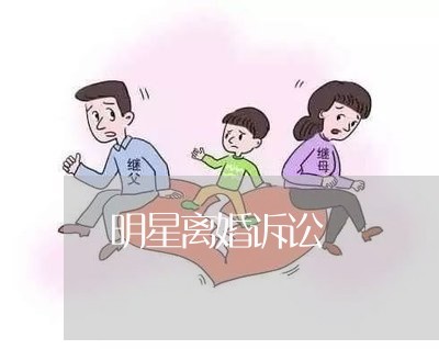 明星离婚诉讼