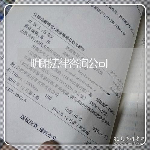 明朗法律咨询公司 明朗法律咨询公司