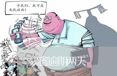 易鑫逾期两天