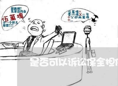 是否可以诉讼保全担保人的财产