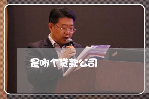 是哪个贷款公司