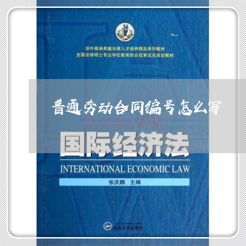普通劳动合同编号怎么写/2023022617371