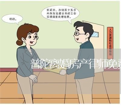 普陀离婚房产律师免费咨询
