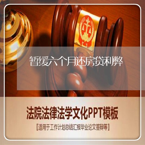 暂缓六个月还房贷利弊/2023041583726 暂缓六个月还房贷利弊/2023041583726