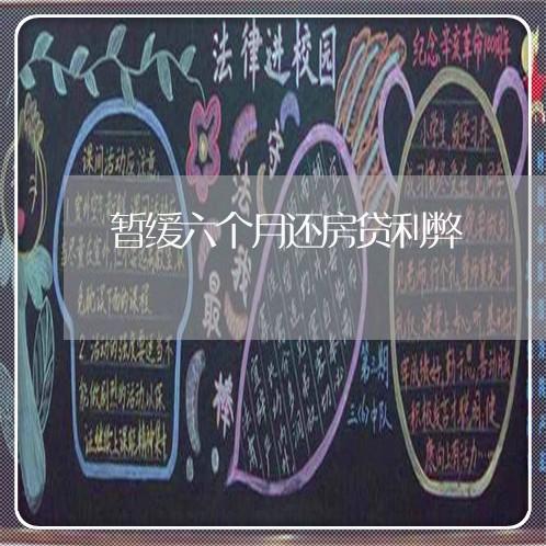 暂缓六个月还房贷利弊/2023041584716 暂缓六个月还房贷利弊/2023041584716