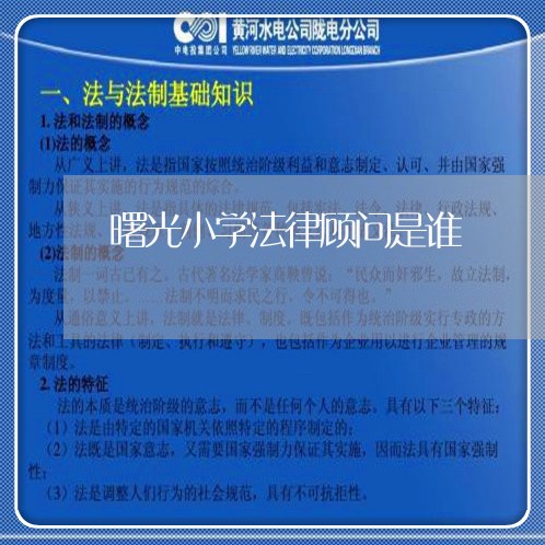 曙光小学法律顾问是谁/2023071547360