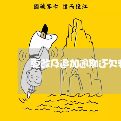 更改及追加逾期还欠利率 更改及追加逾期还欠利率