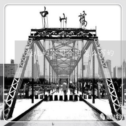 最坑的公司合同怎么写的/2023041538481 最坑的公司合同怎么写的/2023041538481