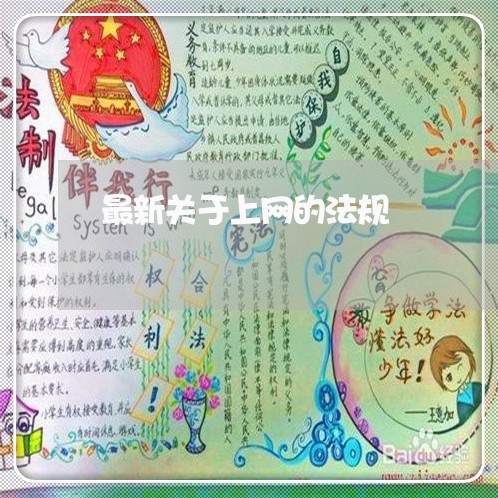 最新关于上网的法规