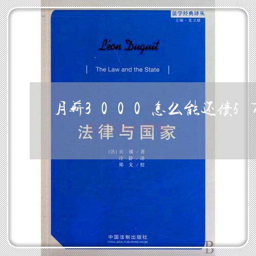 月薪3000怎么能还债5万/2023061945049