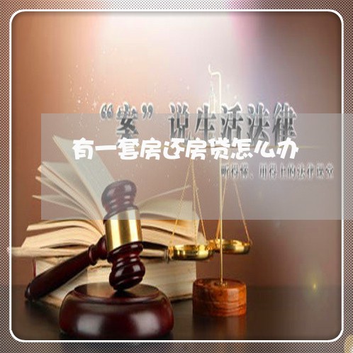 有一套房还房贷怎么办/2023041529471
